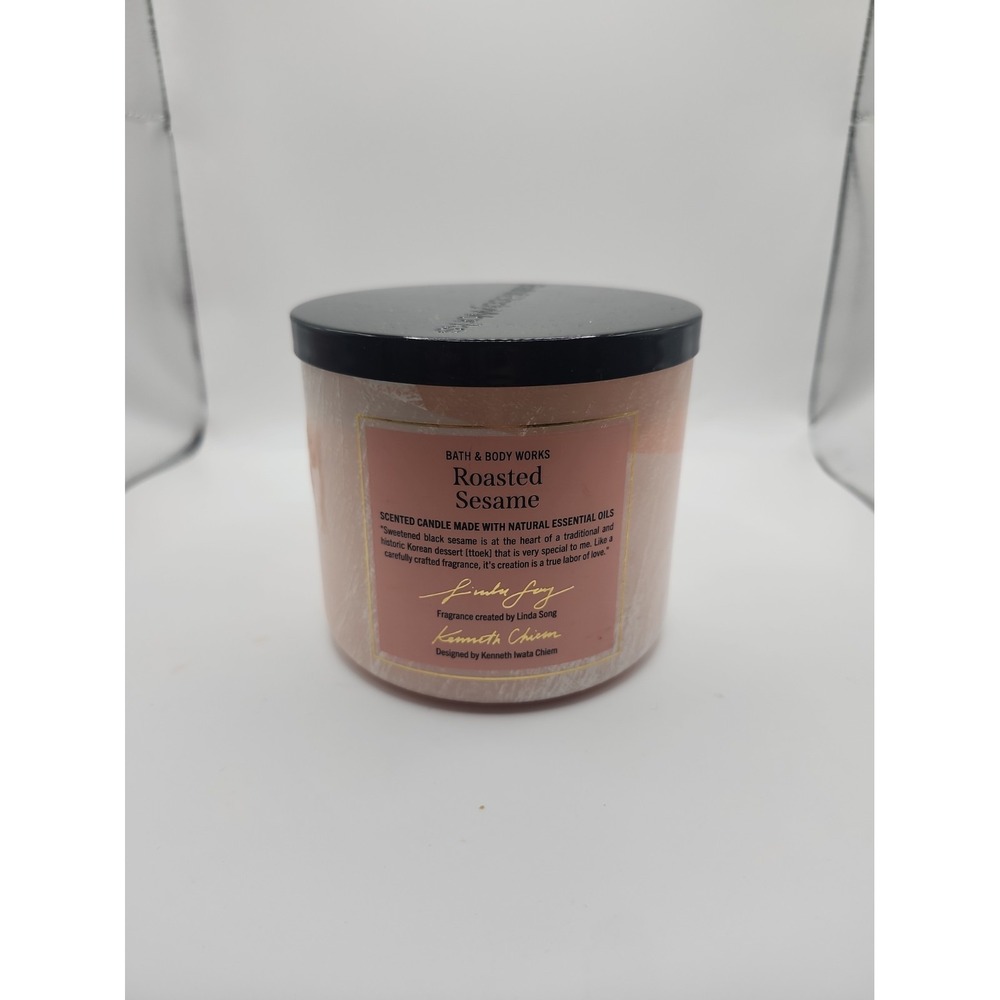 Bath & Body Works "Roasted Sesame" 3-Wick Candle 14.5 Oz NEW